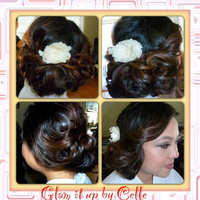 Upstyle curls