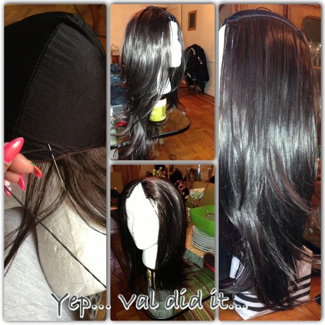 V part handmade wig