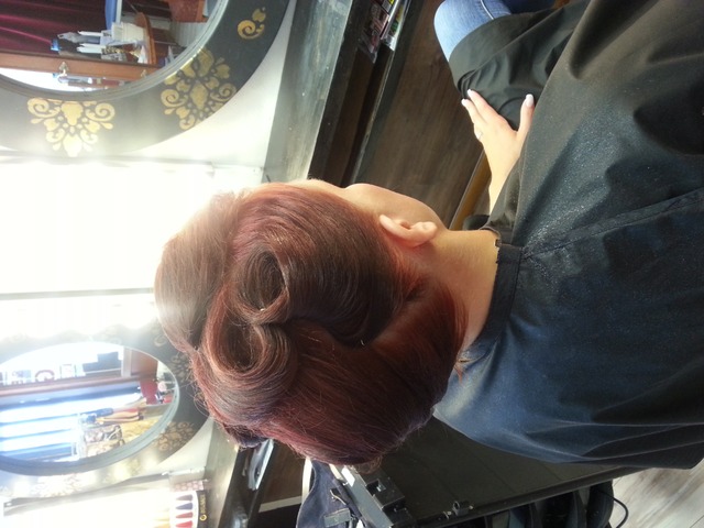 Vintage wedding updo