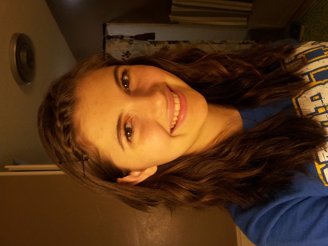 Wavy, braided bangs