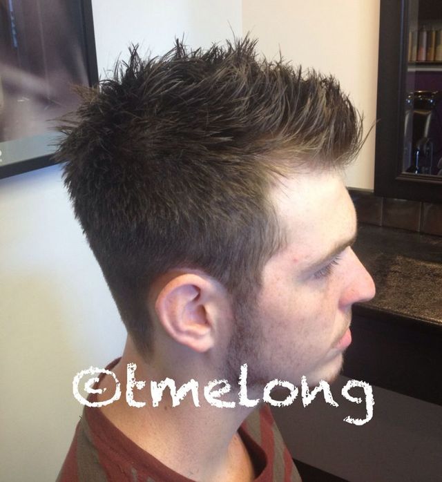 William. Scissor cut with some major texture. 