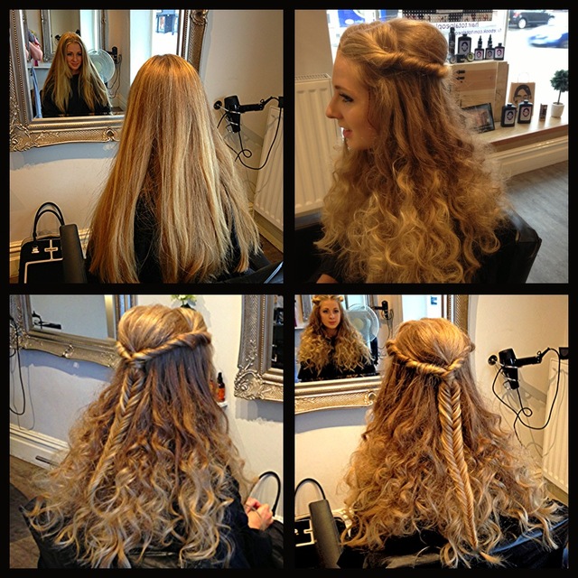 Getting all excited for the festivals this summer!! Misha wanted something a little different than the normal high bun that we see at these festivals, so we opted for a flattering fishtail plat with lots and lots of big curls to back comb and ruffle as th