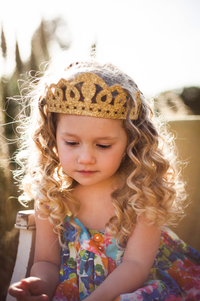 Curls made with a half inch curling iron wrapped around the barrel