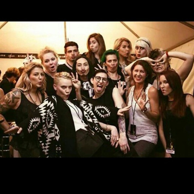 portland fashionxt event...hair team!