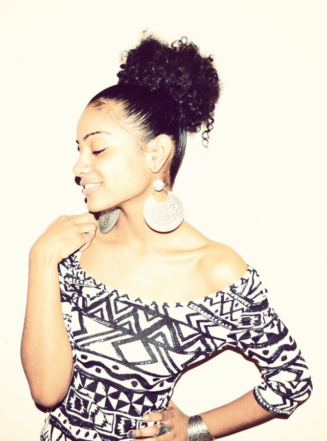 curly bun