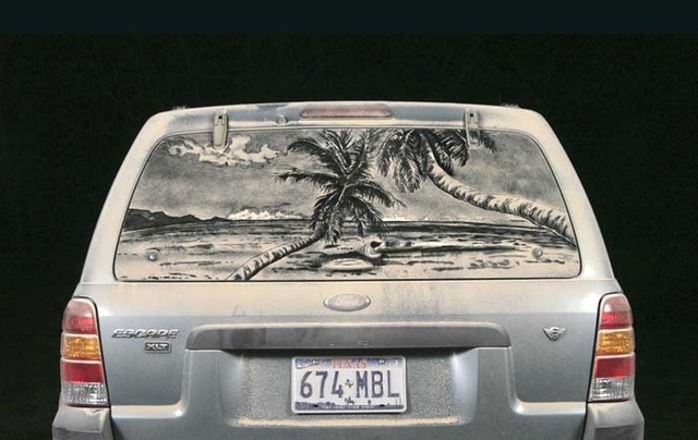 dirty car art by scott wade