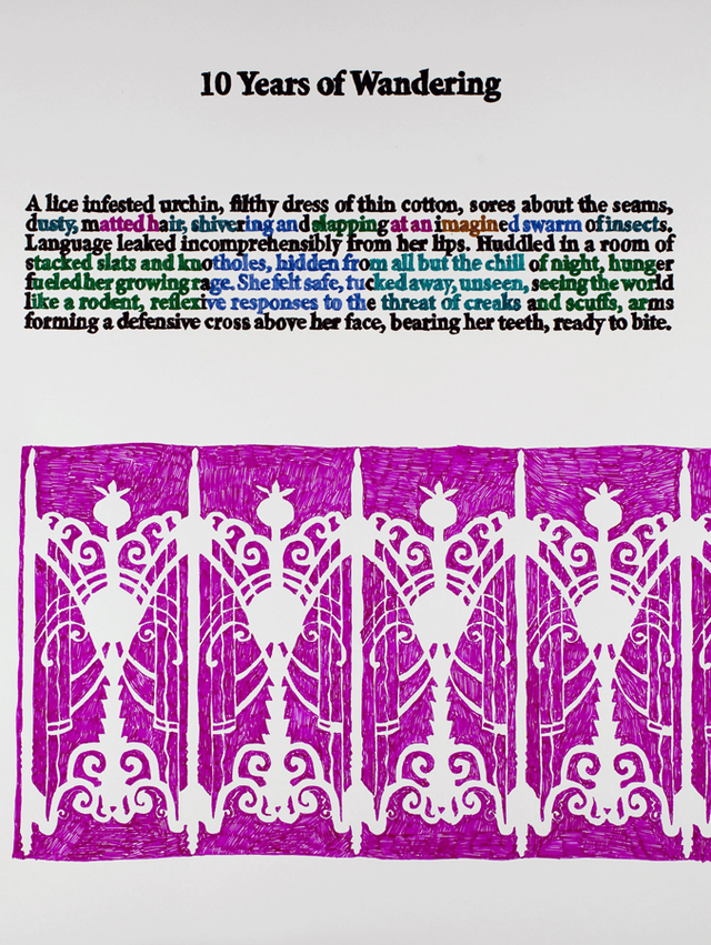 Christopher Russell, Remains (10 Years page), 2012, unique book, 24 x 18 in, 900-pix, Luis De Jesus Los An