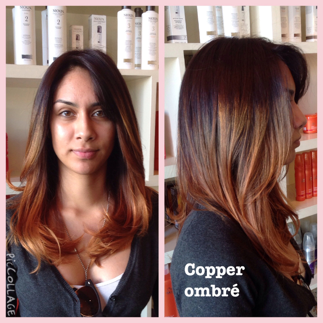 Hair by Ana Salinas Copper Ombre 