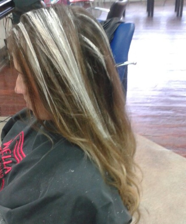 balyage during process/by Jessica Starcher