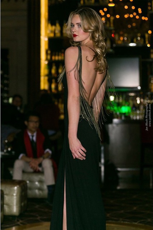 Hair by Kashmir, makeup by Amanda McCarthy.  Dress by Venni Caprice