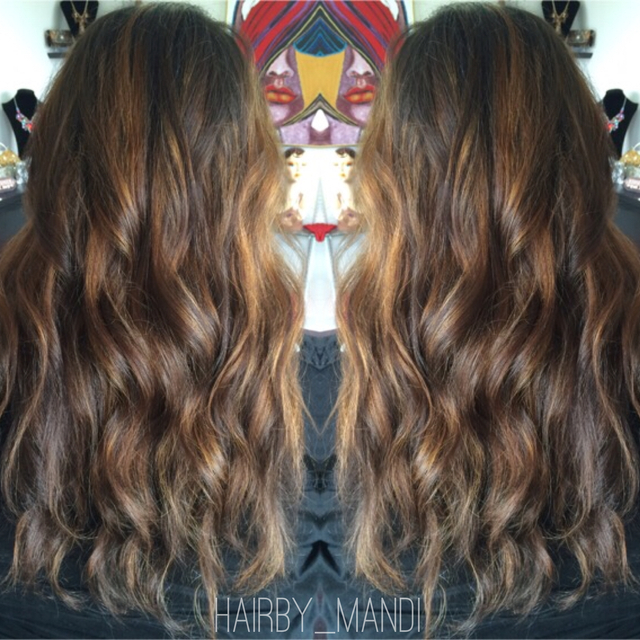 Fall themed balayage