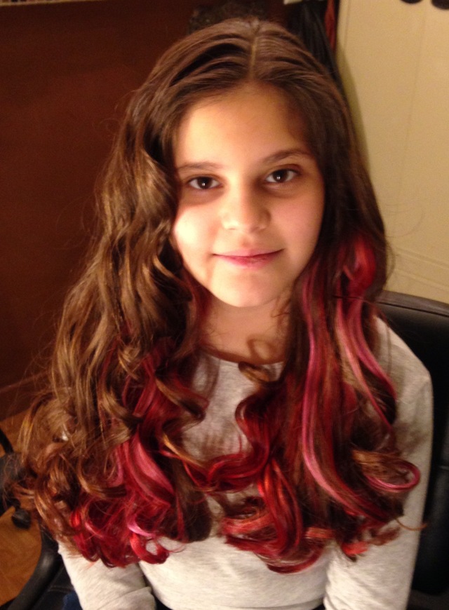 Peek a boo red & pink