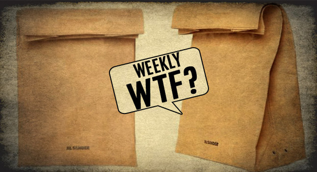 weeklywtf jil sanders paper bag