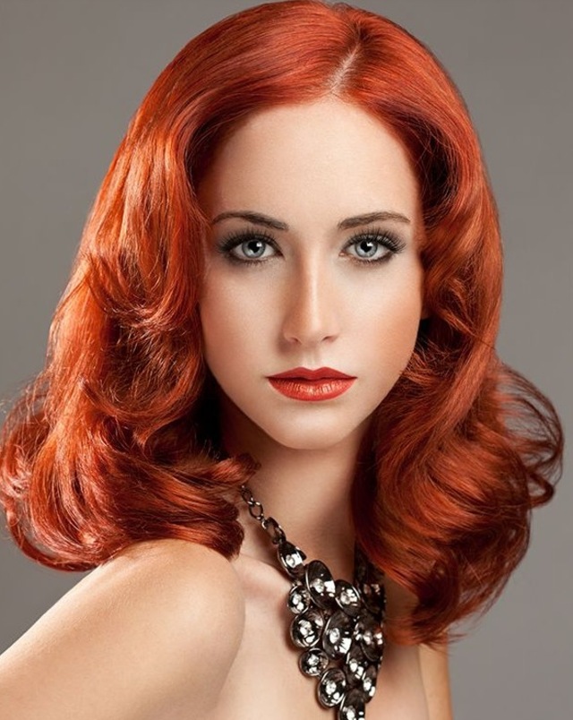 Blonde to red color balanced tech