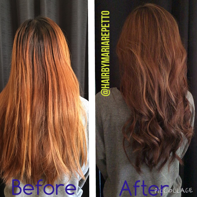 Before and after color