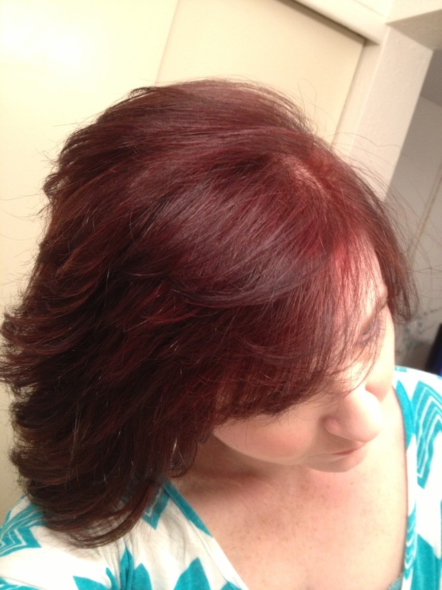 Client wanted hair to match the color of her new car