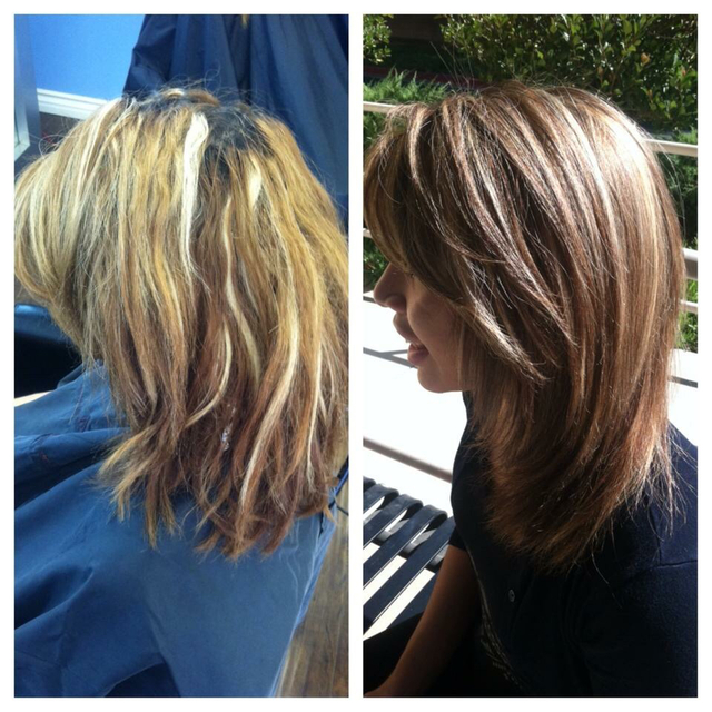 Before & after color correction
