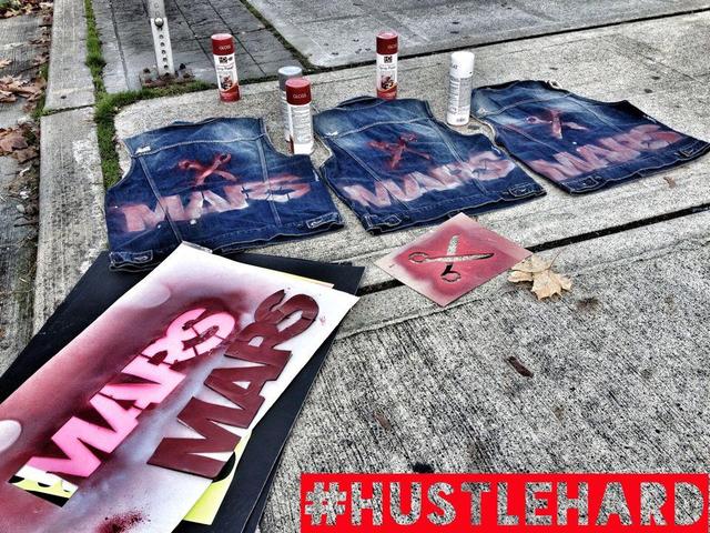 Customized Marc Ecko/Mars vests, available in S, M, L, &amp; XXL through Mars.  $50 apiece.  