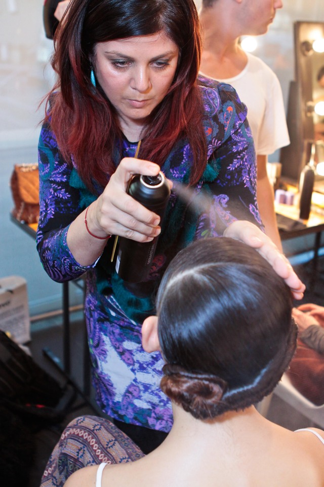 Backstage at Madgalena Velevska MBFWA 2012