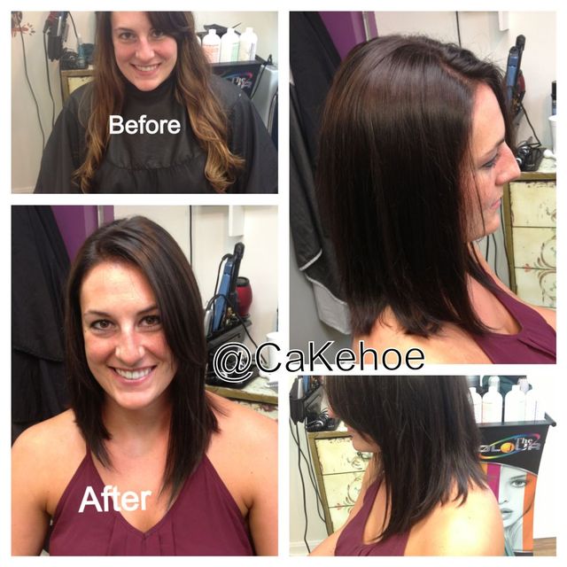 asymmetrical long bob haircut