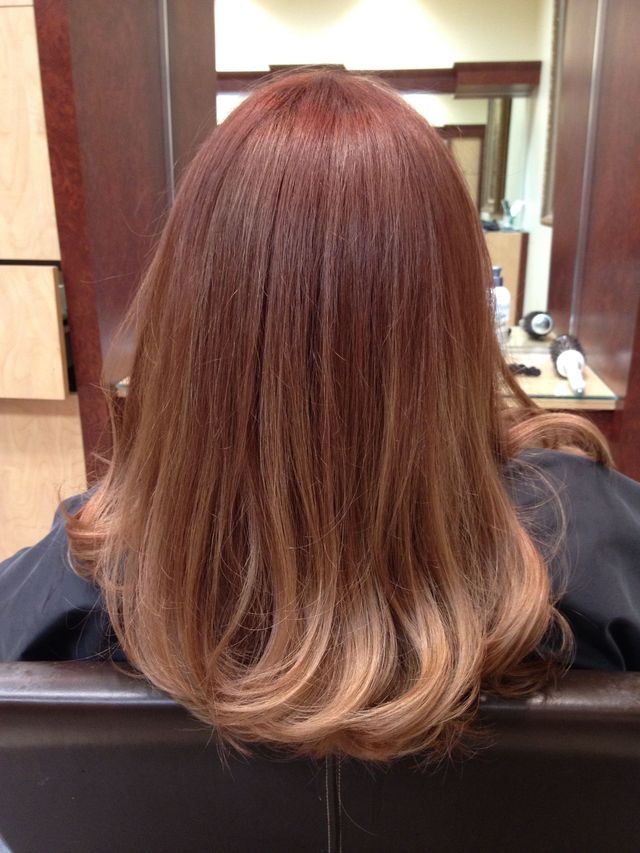 auburn ombré 