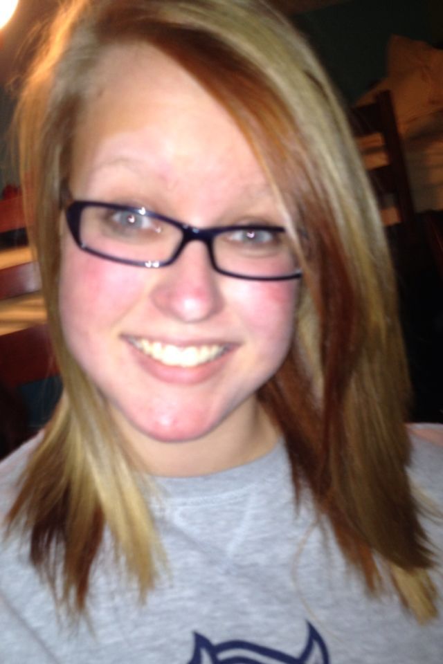 auburn peekaboo and underneath