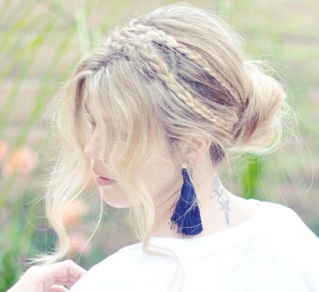 awesome updo bangs