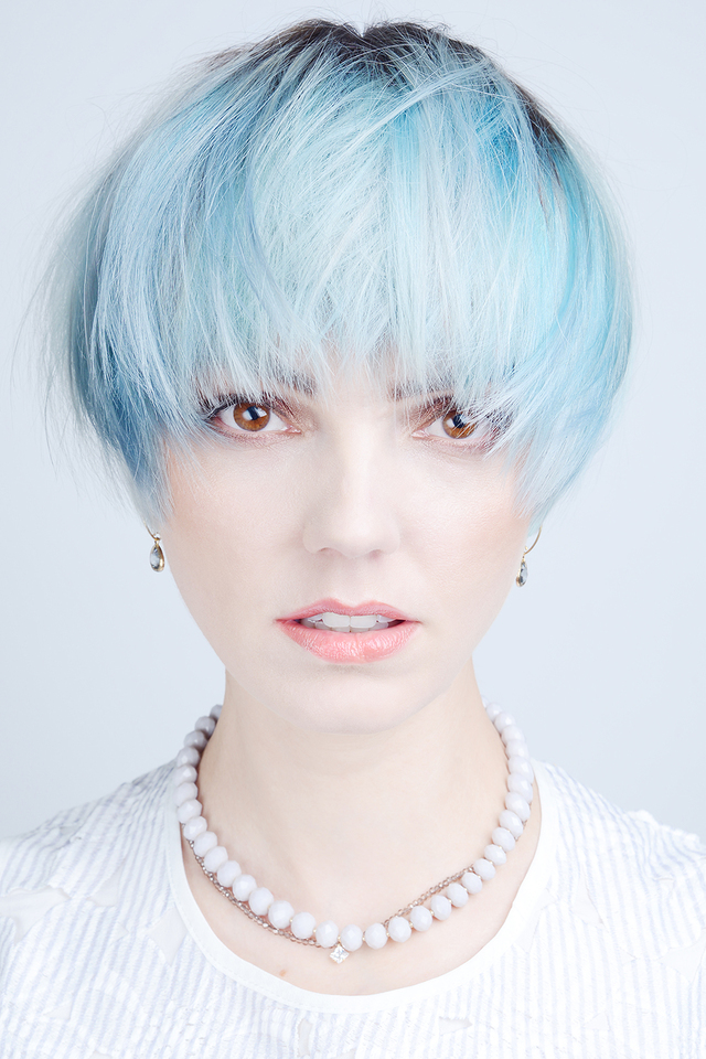 Lunatic Fringe Salon, Photo- Fumi Eguchi, Hair- Steven Robertson, Make Up- Heather Donahue, Stylist- Mathew Sandoval