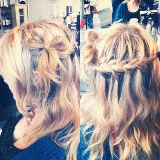 Waterfall Braid with Hair-bow