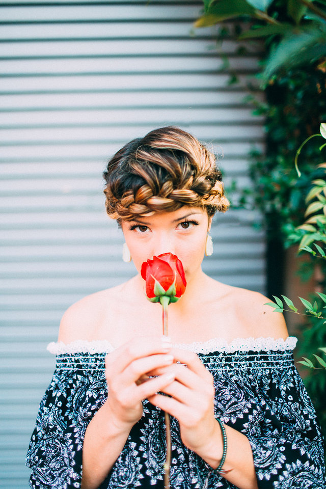 boho braided crown