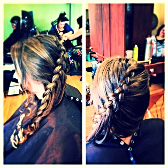 Frozen inspired updo/ Nikki Price