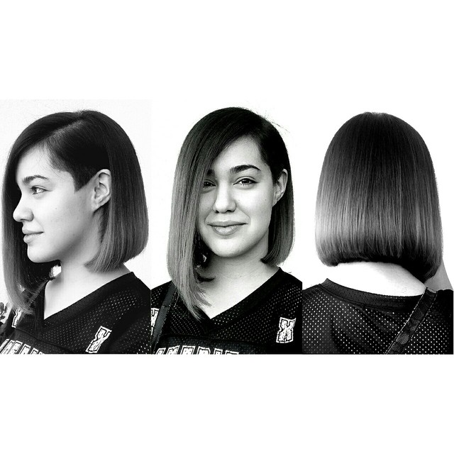 asymmetrical Bob with a side undercut by Yeessiie
