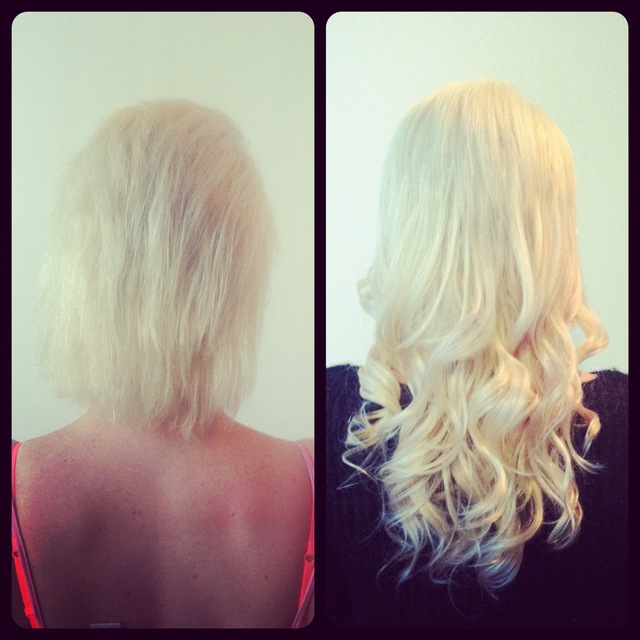 Microlink Hair Extensions(before/after) by jenniguccihair