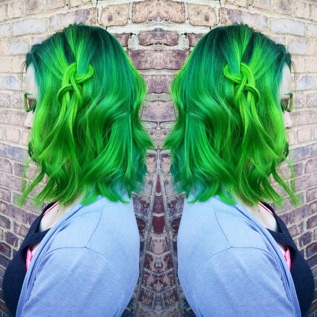 Acid green twist