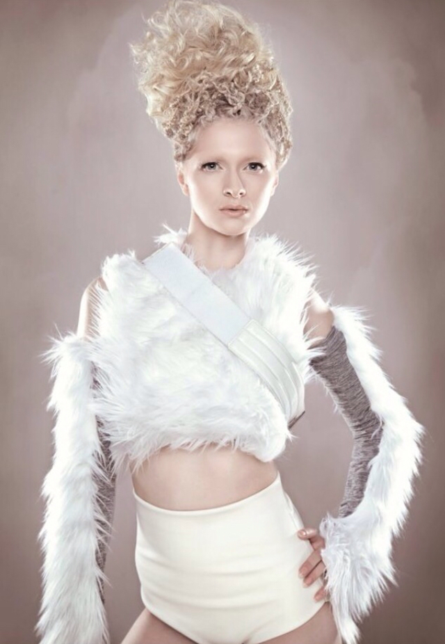 Faux Fur hair by Amy Freudenberg Make-up Courtney Mortensen Model Katie Leishman-Rees