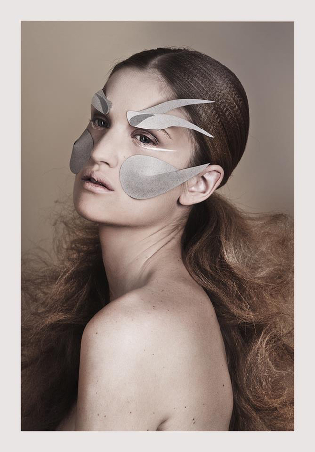 Origami, photo: Vivienne Balla, makeup: Judit Kokeny, model: Rose/visage 