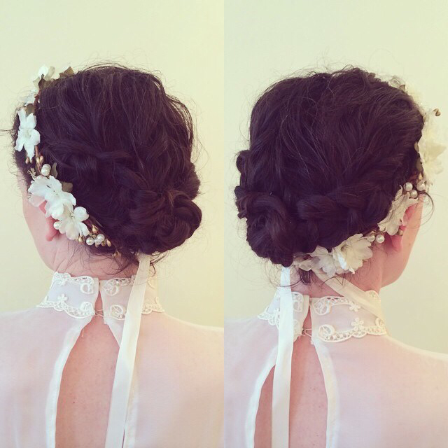 #updo #bridal #wedding #hair #hairstyle #shellywilson #nomobosalon #nomobo #chicago #wickerpark #bangstyle 