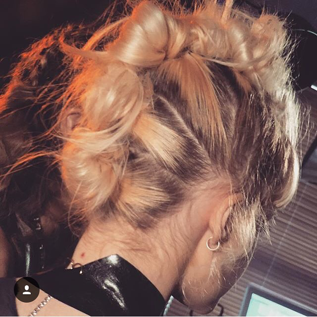 Topknot faux hawk editorial shoot 