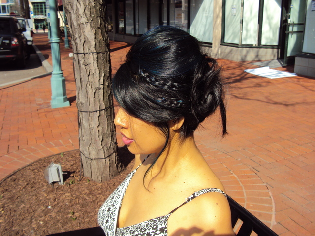 Updo by Linden Straus. Color by Irma Wheeler
