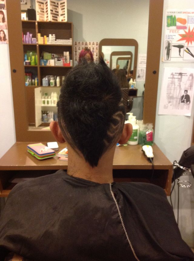 back hair