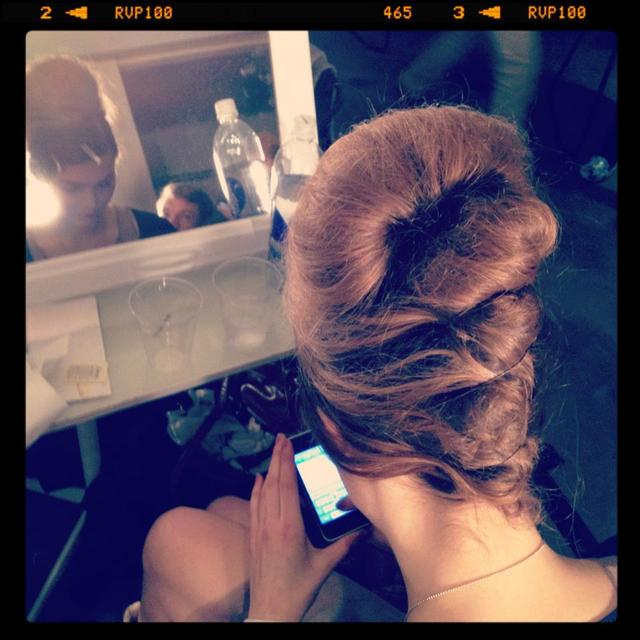 backstage NYFW 2012