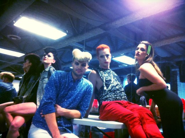 backstage. #brilliant2013 #80's @stratospherehair