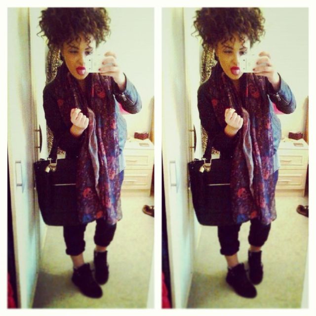 bad hair day style! just throw it up and love it. 