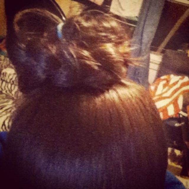 ballet bun with braid