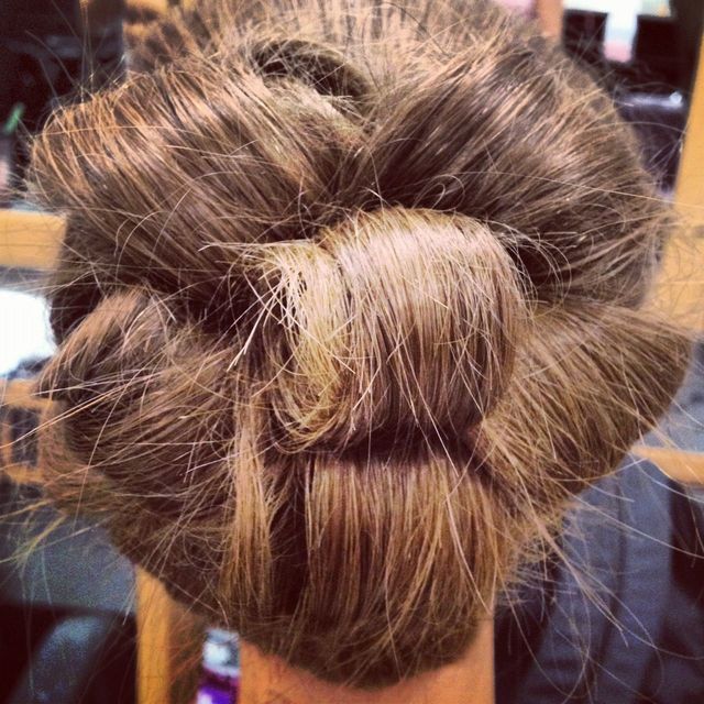 barrel curl updo