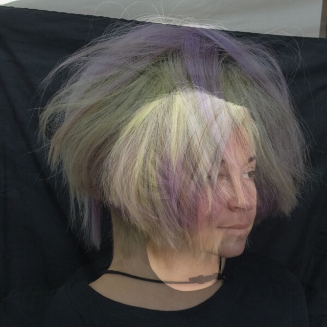 Greens, whites,purple,gold