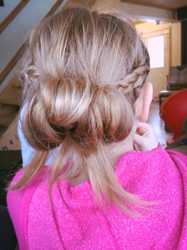 Girls updo by Jade Krupinski