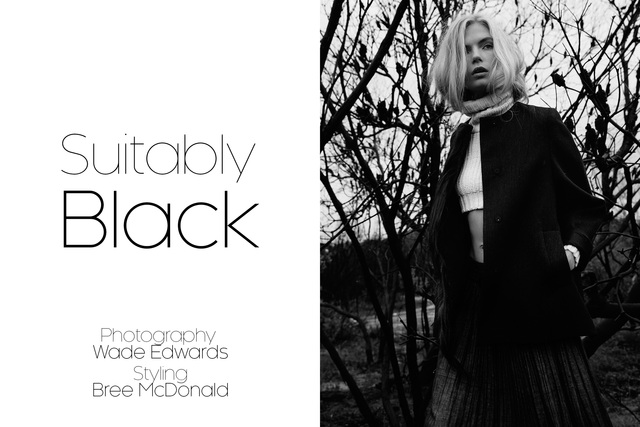 SUITABLY BLACK BY WADE EDWARDS HAIR BY FRANKIE ENDERSBEE