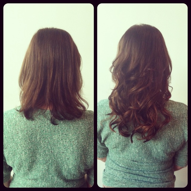Keratin Hair Extensions(before/after) by jenniguccihair