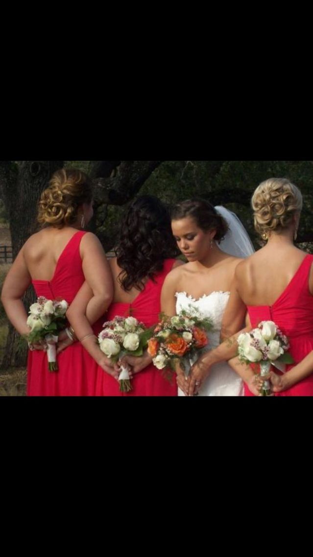 beautiful ladies of wedding party